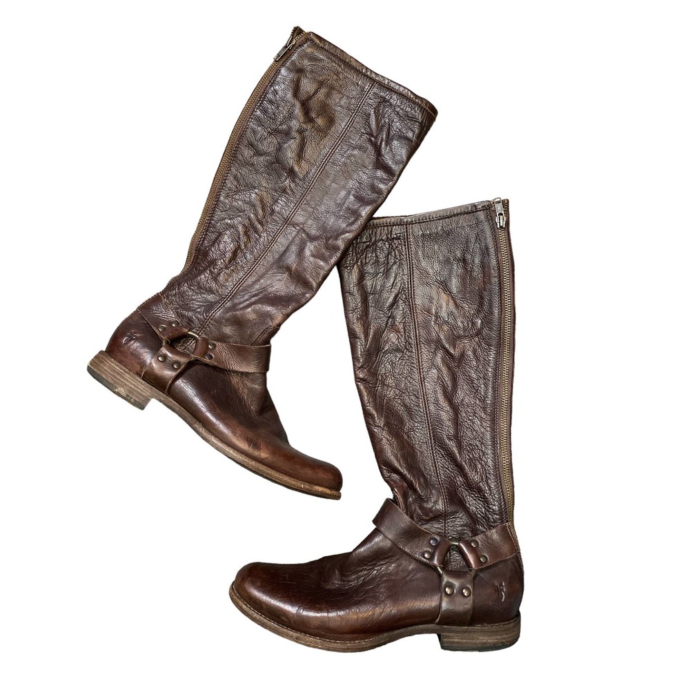 FRYE Phillip Harness Tall Boots sz 10